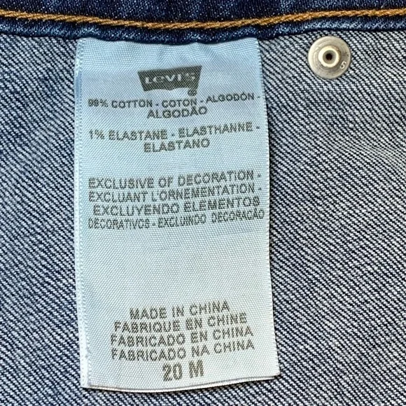 Levi’s Women Size 20 Skinny Jeans 542 Medium Wash Distressed - Picture 8 of 10